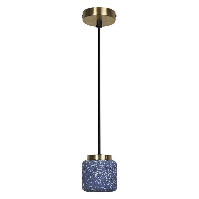 Decor Terrazzo Ball Pendant 1XGU10 Blue