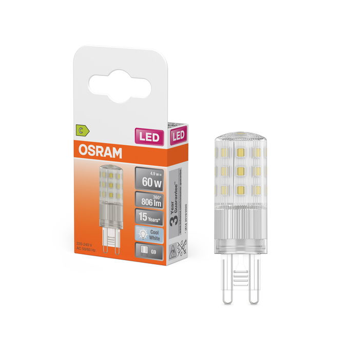 LED PIN 60 320 4.9W 840 Clear G9