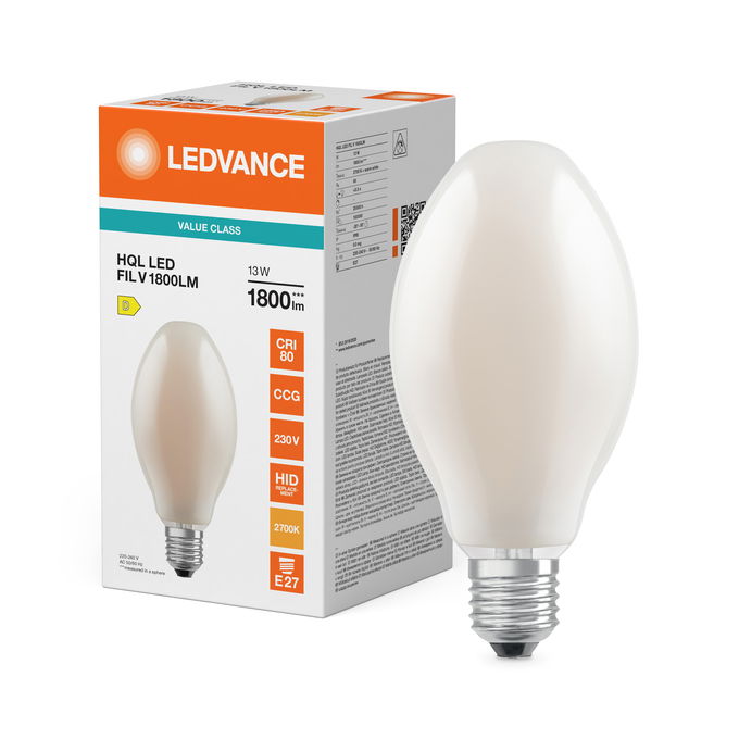 HQL LED FILAMENT VALUE 1800LM 13W 827 E27