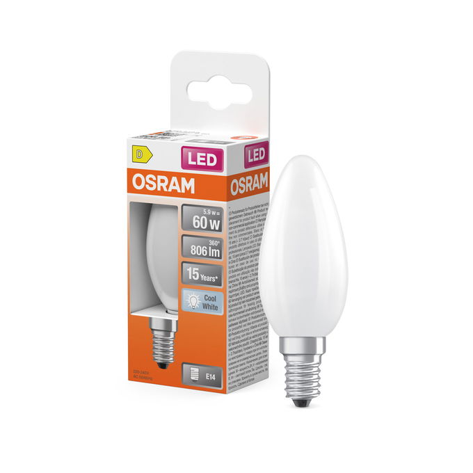 LED Star Classic B 60 Filament 5.9W 840 Frosted E14