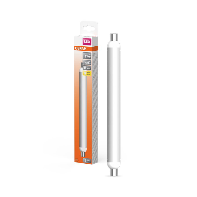 LED Line 57 140° 284mm 7W 827 Frosted S15s