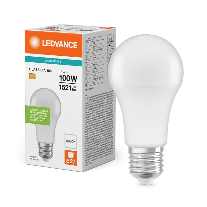 LED Classic A 100 V 13W 840 Frosted E27