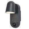 ENDURA Style USB Adjustable Round Sensor IP54 Dark grey