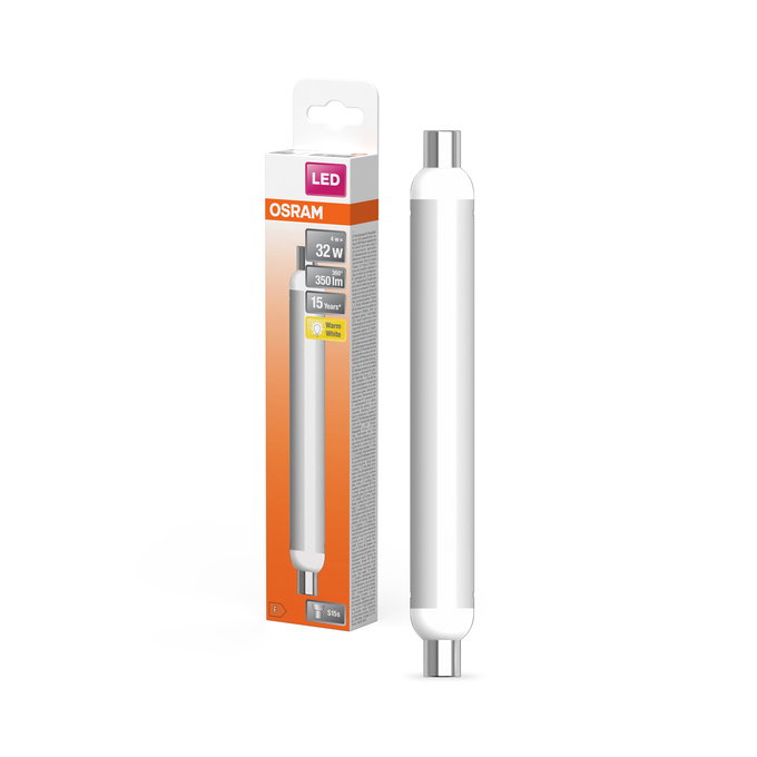 LED Line 32 140° 221mm 4W 827 Frosted S15s