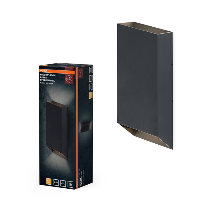 ENDURA Style Copen Updown Wall 10W IP54 Dark Grey
