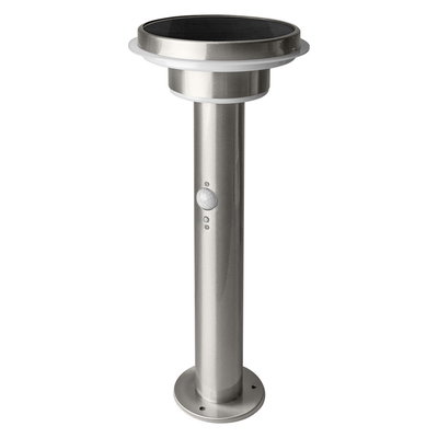 ENDURA Style Solar 40cm Post Sensor Double Circle 6W Stainless Steel