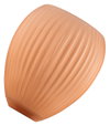 DECOR LED FLAT LAMP 3.5W 827 E27 Non-DIM IN COLOURED GLASS OVAL ORANGE