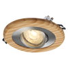 Wood Spot GU10 Bright 4.5W Satin Nickel