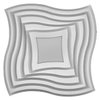 Orbis Waves 480x480mm 43W Tunable White DIM Remote White
