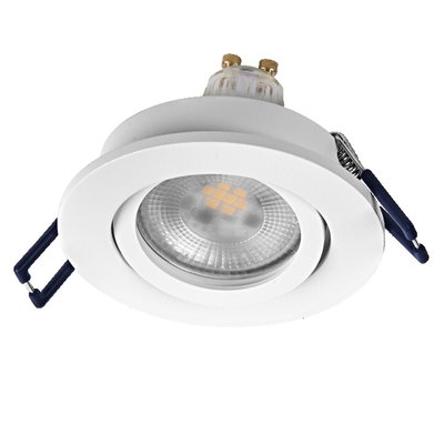 Spot Set Recess GU10 Dim Adjustable Click 6W 827 White