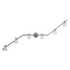 LED Spot Vase 6xG9 Brushed Nickel