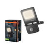 ENDURA Flood Sensor Warm White PCR 20W Dark Grey