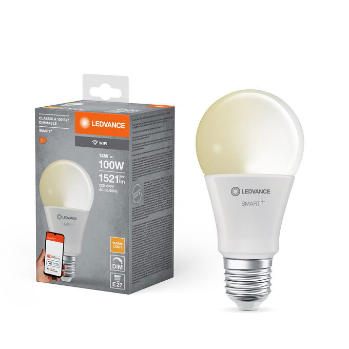 SMART WIFI A100 14W 230V DIM FR E27 SINGLE PACK