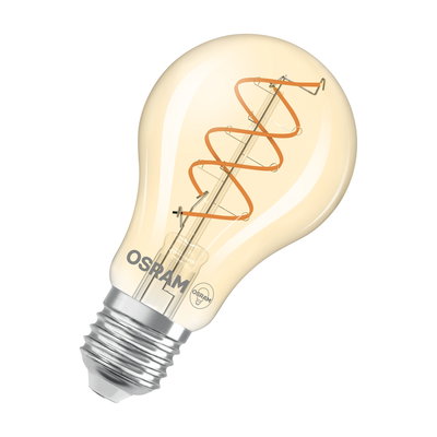 Vintage 1906 Classic A 60 Spiral Filament DIM 8W 922 Gold E27
