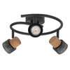 Decor Spot Cork GU10 Black Spiral 3x3.4W 927 DIM