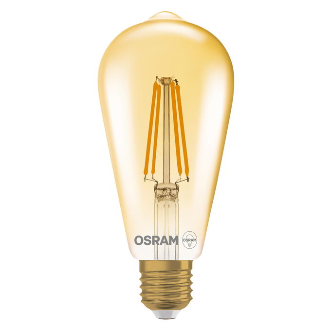 Vintage 1906 Edison 55 Filament DIM 6.5W 824 Gold E27