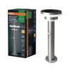 ENDURA Style Solar 40cm Post Sensor Double Circle 6W Stainless Steel