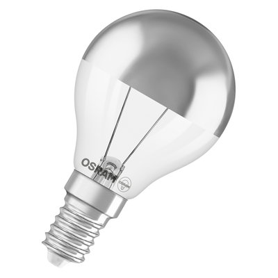 LED SUPERSTAR CLASSIC P 35 COB 3.4W 827 Mirror silver E14