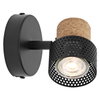 Decor Spot Cork GU10 Black 1x3.4W 927 DIM