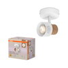 Decor Spot Cork GU10 White 1x3.4W 927 DIM
