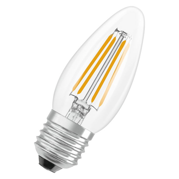 LED Star Classic B 40 Filament 3.4W 827 Clear E27