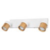 LED Spot Half Wood Line 3xGU10 White and Wood Decor