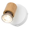 LED Spot Brick 1xGU10 White and Wood