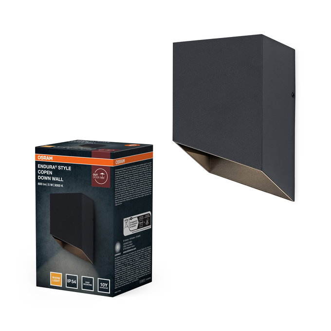 ENDURA Style Copen Down Wall 5W IP54 Dark Grey