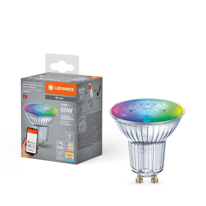 SMART+ WiFi Spot 50 45 ° 4.9 W/2700…6500 K GU10