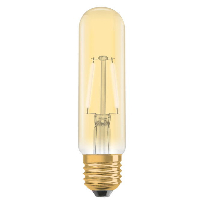 Vintage 1906 Tubular 20 Filament 2.5W 820 Gold E27