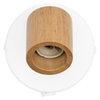 LED Spot Brick 1xGU10 White and Wood