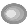 Orbis Spiral Oval 720mm 59W Click Dim 830 Grey