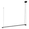 Office Line Slab 1.2m 40W 840 DIM Black