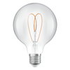 Vintage 1906 Globe 95 60 Heart Filament DIM 7.2W 927 Clear E27