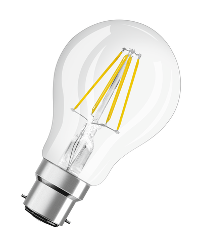 LED Star Classic A 40 Filament 4W 827 Clear B22d