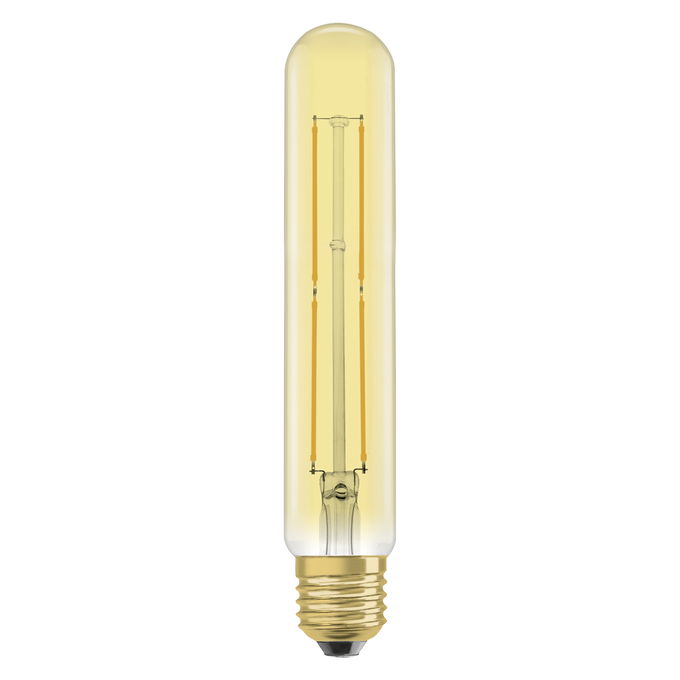 Vintage 1906 Tubular 35 Filament 4W 820 Gold E27