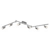LED Spot Cylinder Duo 6xGU10 Brushed Nickel