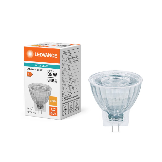 LED MR11 35 36° V 3.5W 827 GU4