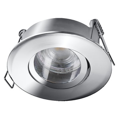 Spot Set Recess GU10 IP65 Press 4.5W 840 Chrome