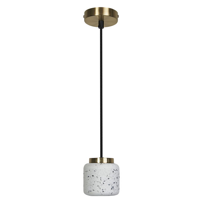 Decor Terrazzo Ball Pendant 1XGU10 White