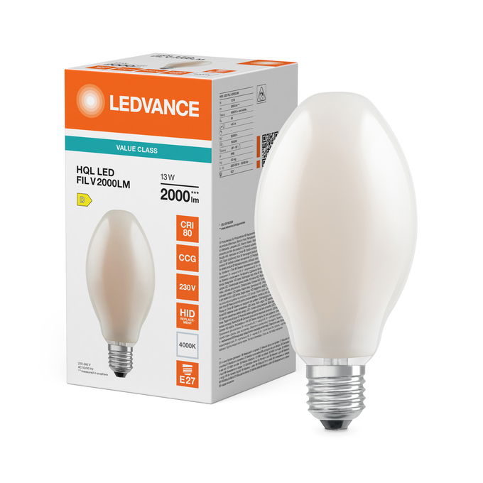 HQL LED FILAMENT VALUE 2000LM 13W 840 E27