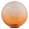 DECOR LED FLAT LAMP 3.5W 827 E27 Non-Dim IN CRACKED GLASS ROUND ORANGE