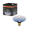 DECOR LED FLAT LAMP 3.5W 827 E27 Non-Dim  IN CRACKED GLASS FLATTENED BLUE