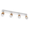 LED Spot Brick 4xGU10 White and Wood