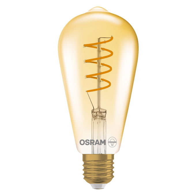 Vintage 1906 Edison 28 Filament 4W 820 Gold E27