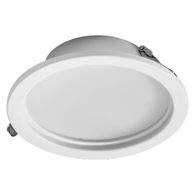 LED Downlight Set IP44 Dim Slim 160mm 18W Metal 830 White