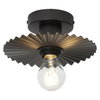 Decor Plissee Ceiling E27 Dark Grey