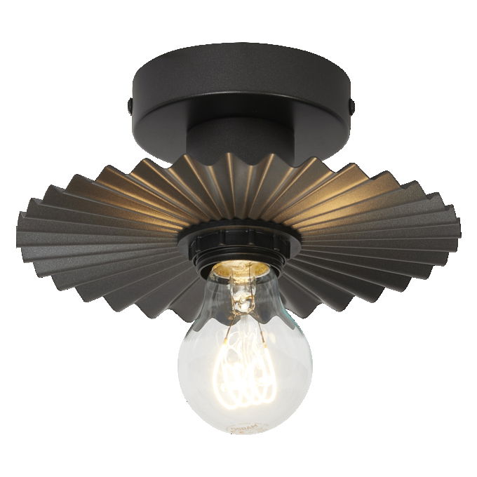 Decor Plissee Ceiling E27 Dark Grey