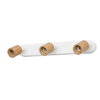 LED Spot Brick 3xGU10 White and Wood