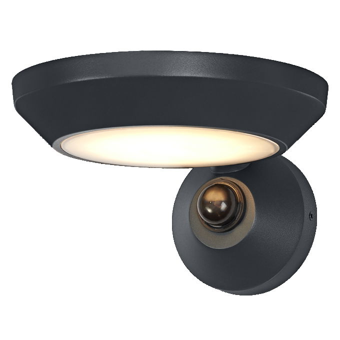 ENDURA Style Adjustable Spot IP65 Wall Sensor 12W Dark Grey